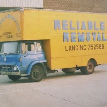 Reliable Removals storage container ready for collection